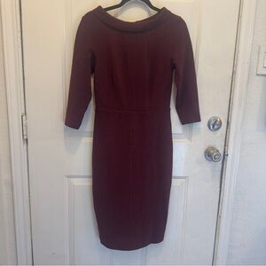 Boden Burgundy Long Sleeve Dress (beautiful holiday dress)